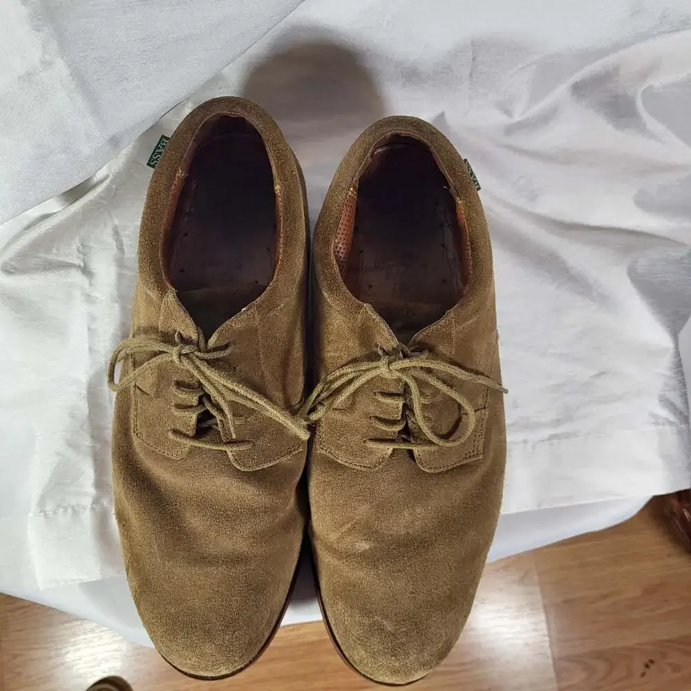 G.H. Bass & Co. Elwyn Suede Leather Lace-Up Oxford Shoes, size 14